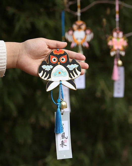 Lucky Swallow Bird DIY Wind Chime Kit | Handcrafted Metal Art Kite Ornament for Home Decor