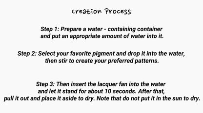 Mystery Box DIY Kit: Chinese Water-Floating Lacquer Fan Craft | Heritage Art Surprise - Liubaishop