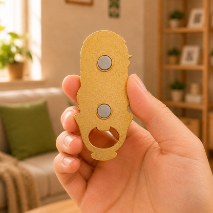 Magnetic Bottle Opener & Refrigerator Magnet | Lanzhou Beef Noodles & Yellow River Design | 3D Enamel Gansu Gift | Kitchen Décor