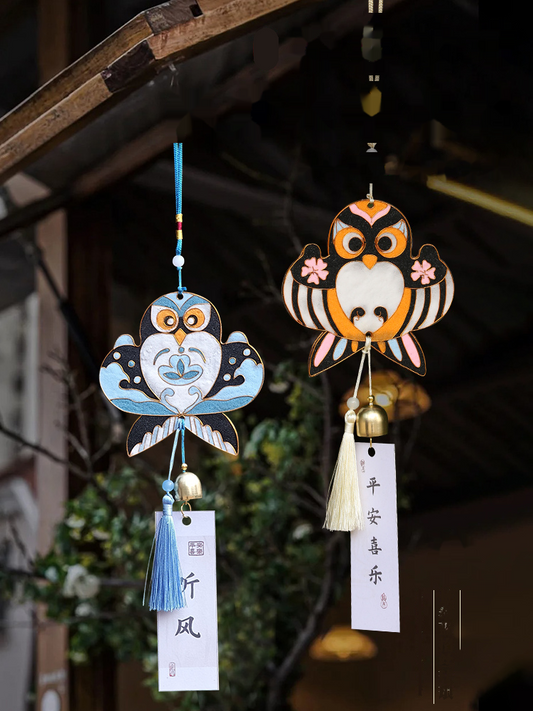 Lucky Swallow Bird DIY Wind Chime Kit | Handcrafted Metal Art Kite Ornament for Home Decor