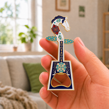 Magnetic Bottle Opener & Refrigerator Magnet | Chinese  Morin Khuur design | Personalized Gifts |Kitchen Decor