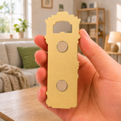 Magnetic Bottle Opener & Refrigerator Magnet | Nanxun Ancient Water Town Design | Jiangnan 3D Enamel Travel Gift | Kitchen Décor
