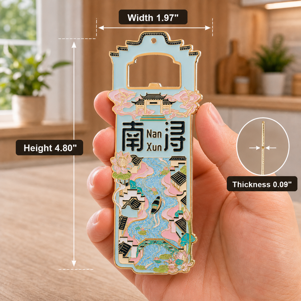 Magnetic bottle opener dimensions