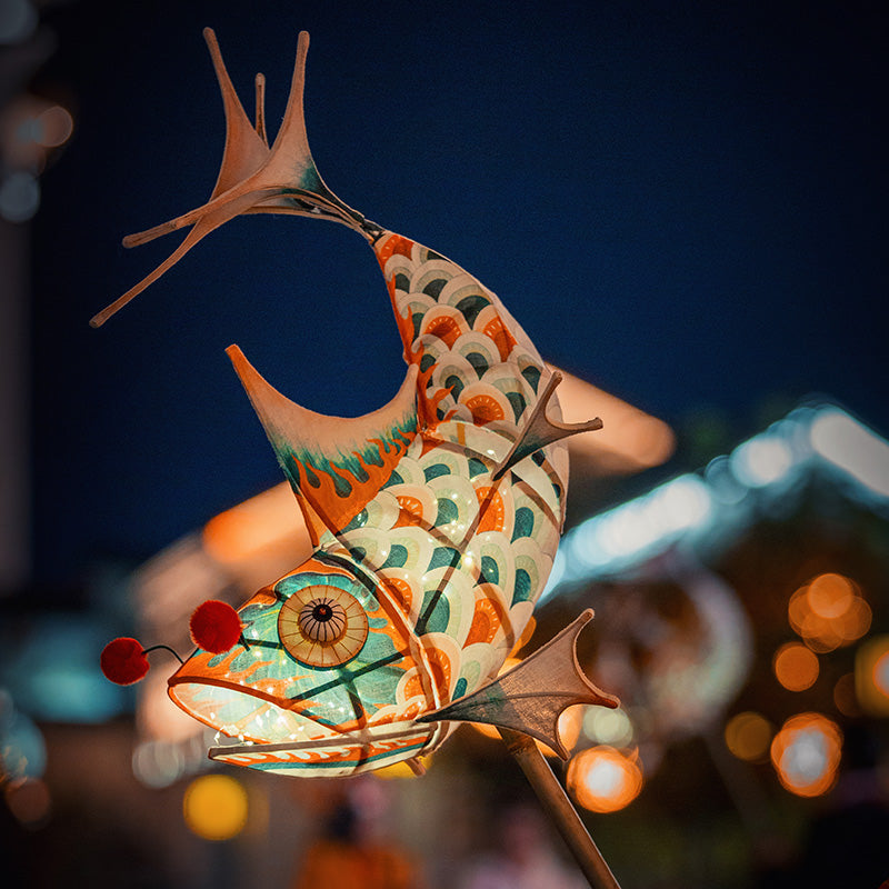 Leaping Koi Lantern DIY Kit — Create Your Lucky Glowing Art for Night Festivals!